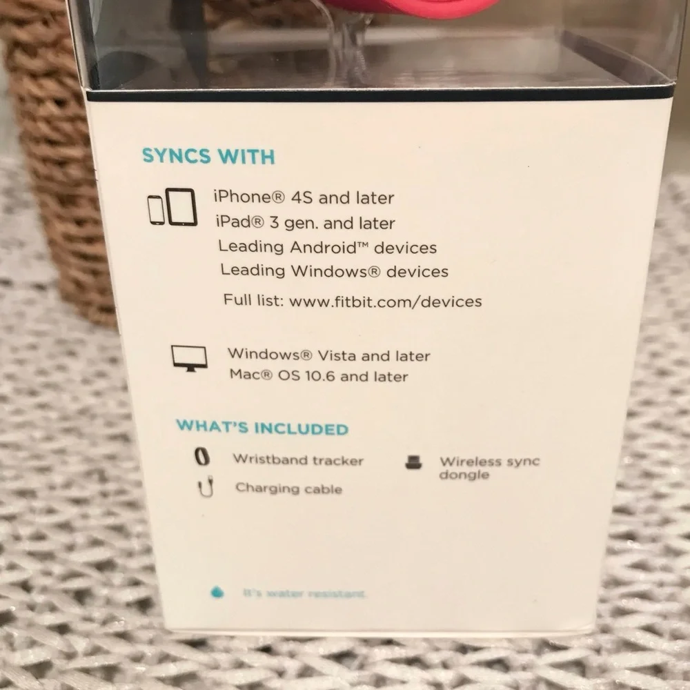 NWT Fitbit Charge HR Activity Tracker Pink
